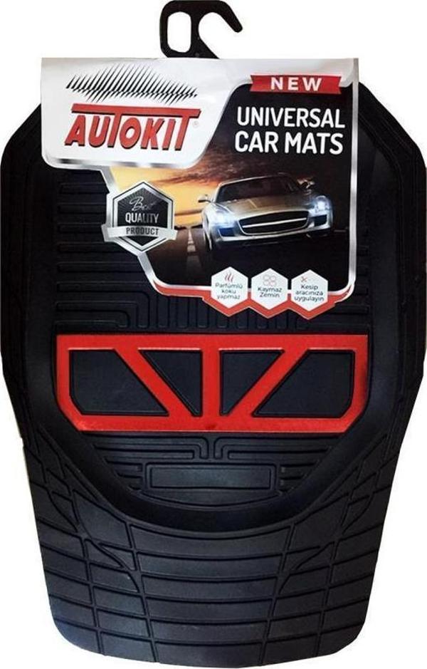 Autokit Üniversal Havuzlu Oto Paspas Dekoratif Gri - Image 1