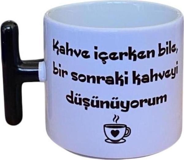 Dearens Bir Kahve Daha Motivasyon Kupası Beyaz - Image 1