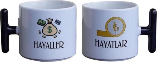 Dearens Hayaller Hayatlar Bankacı T Kupa Beyaz - Image 1