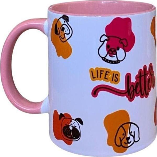 Dearens Love Better Dog Kupa Pembe - Image 1