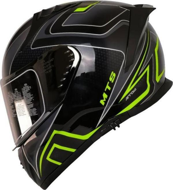 Motosiklet Kaskı Ece 22.R06 Sertifikalı Double Vizör Full Face Kask ARROW - Image 1