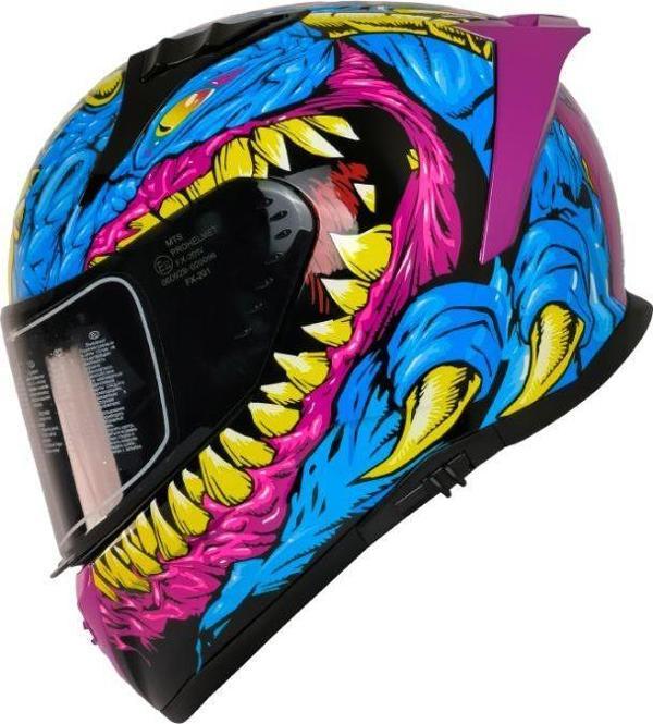 Motosiklet Kaskı Ece 22.R06 Sertifikalı Double Vizör Full Face Kask Gongju - Image 1