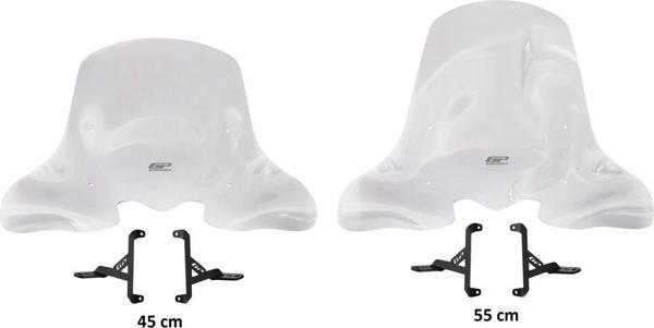 Gp Kompozit Siperlik Camı Elcikli 55cm Şeffaf Honda Sh 125 2024 - Image 1
