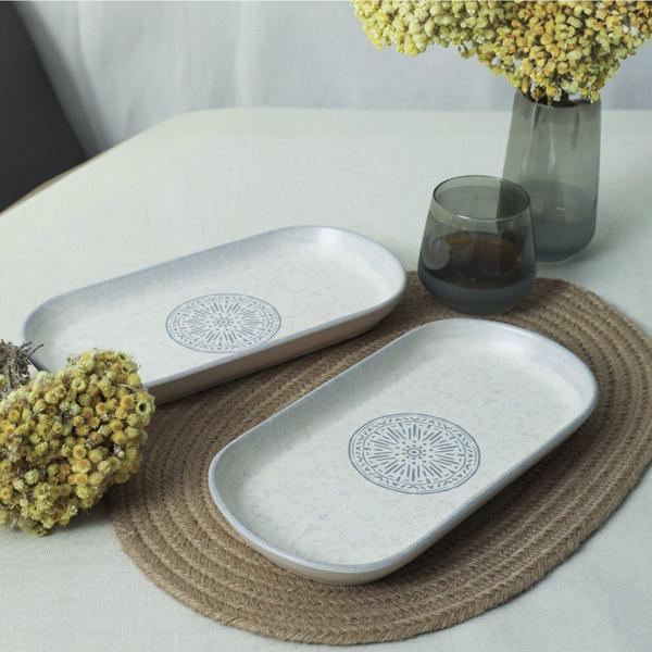 Keramika Stone Noyan Kayık Tabak 28 Cm 2 Adet 21427 - Image 1