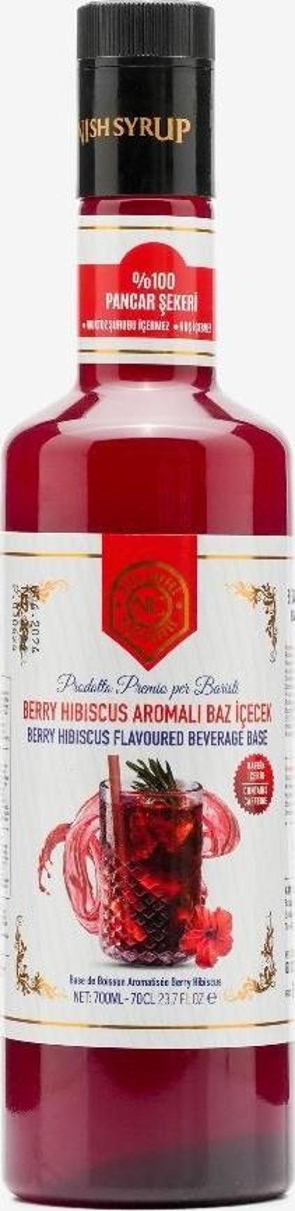 Nish Berry Hibiscus Aromalı Baz İçecek 700 ML - Pet Şişe - Image 1