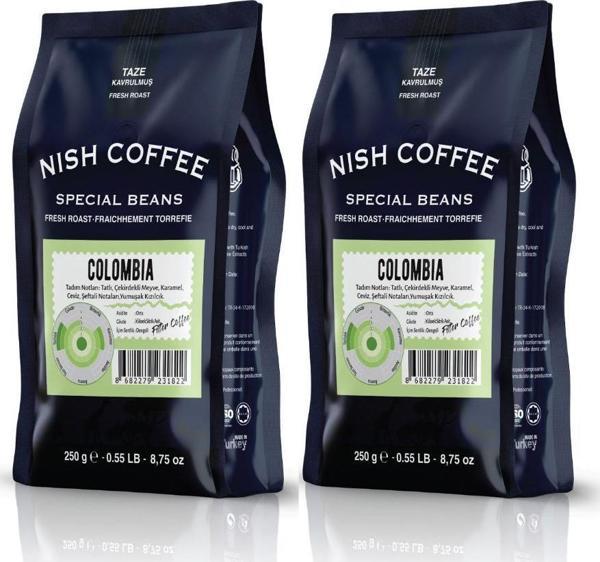 Nish Filtre Kahve Colombia 2 x 250 Gr - Image 1