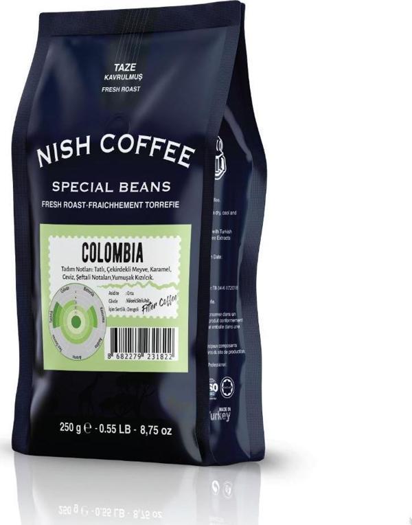 Nish Filtre Kahve Colombia 250 Gr - Image 1