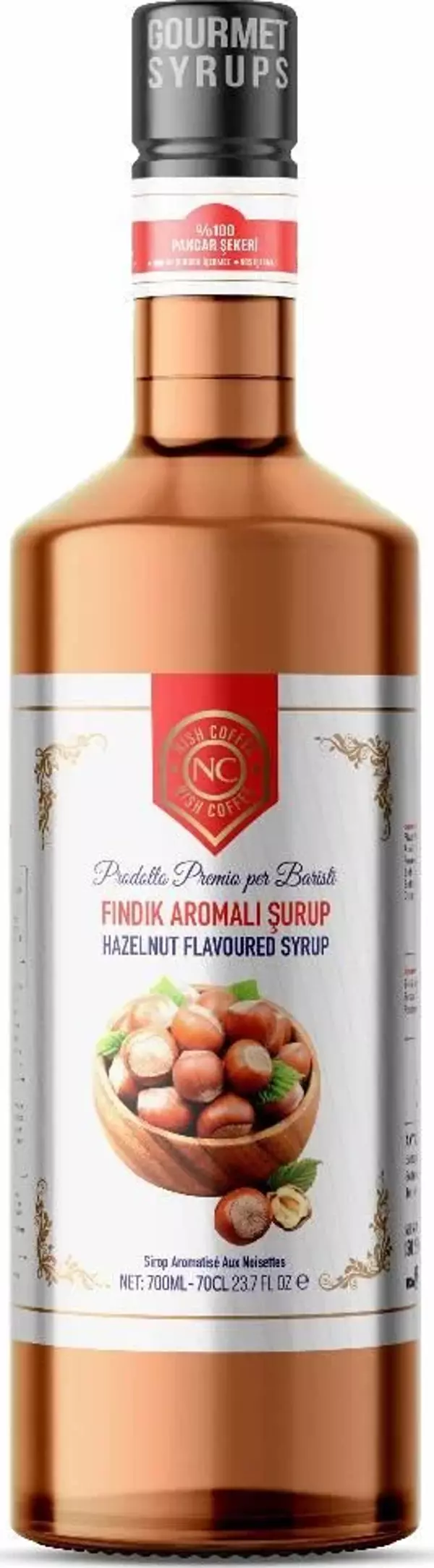 Nish Fındık Aromalı Şurup 700 ML - Pet Şişe - Image 1