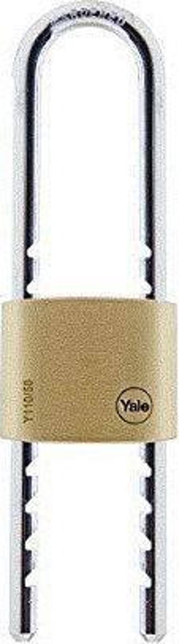 Yale 50 mm prinç sarı halka ayarlı asma kilit - Image 1