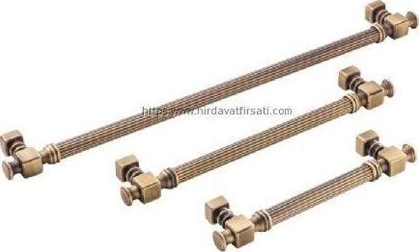 Doğanlar AL344 ekselans olifka antik sarı, eskitme mobilya kulp kulbu 192 mm - Image 1