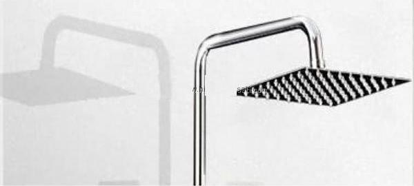 Kireç kırıcılı 304 kalite paslanmaz inox kare tepe duş başlığı 25x25 cm inox - Image 1