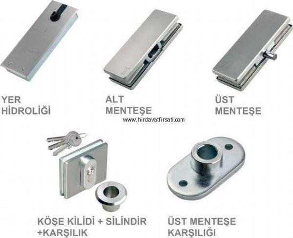 Kale Cam kapı aksesuar seti standart, kolsuz, Set 5 - Image 1