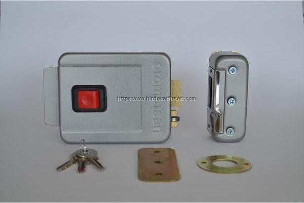 Otomatsan elektrikli otomat trajlı apartman kapı kilidi UZUN BARELLİ 70 MM - Image 1