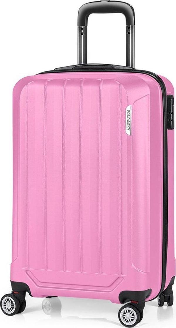 Spring Model Pembe Renk Kabin Boy Valiz Bavul - Image 1