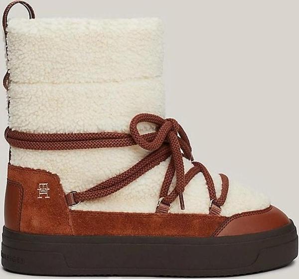 Tommy Hilfiger Kadın Bağcıklı Yapay Kürklü Bot - Image 1