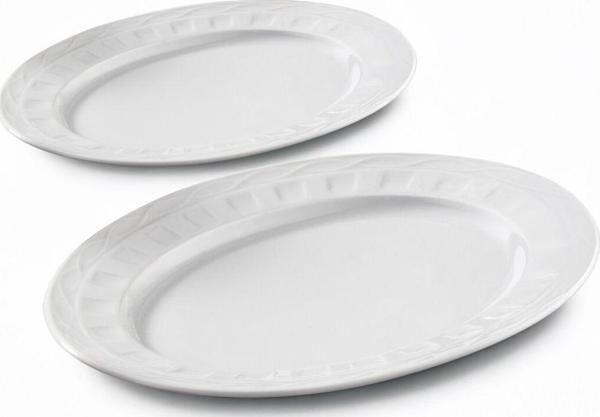 Güral Porselen Monet 2 Parça 30 cm Kayık Tabak - Image 1