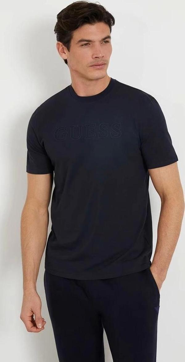 Guess Erkek Önü Logolu T-Shirt - Image 1