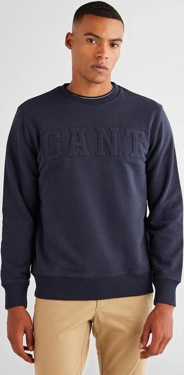 Gant Erkek Lacivert Regular Fit Sweatshirt - Image 1
