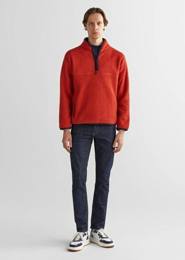 Gant Erkek Regular Fit Yarım  Fermuarlı Sweatshirt - Image 1