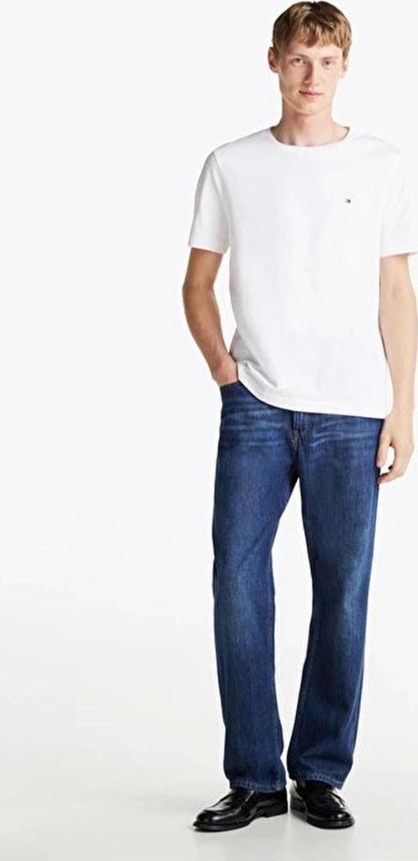 Tommy Hilfiger Erkek Beyaz Normal T-Shirt - Image 1