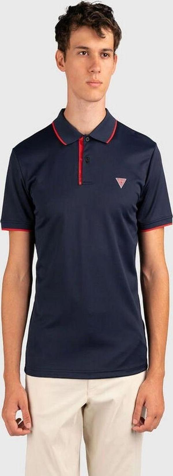 Guess Erkek Lacivert Polo T-Shirt - Image 1