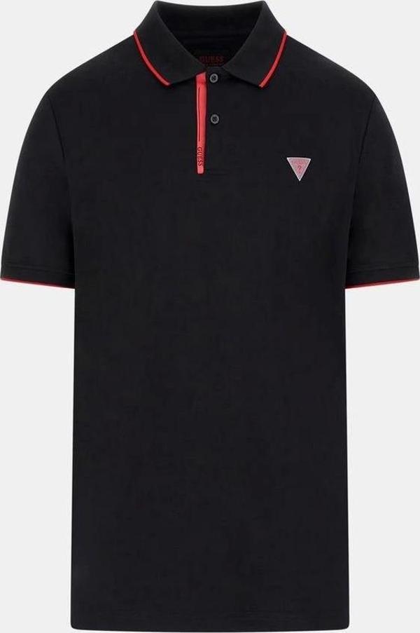 Guess Erkek Siyah Polo T-Shirt - Image 1