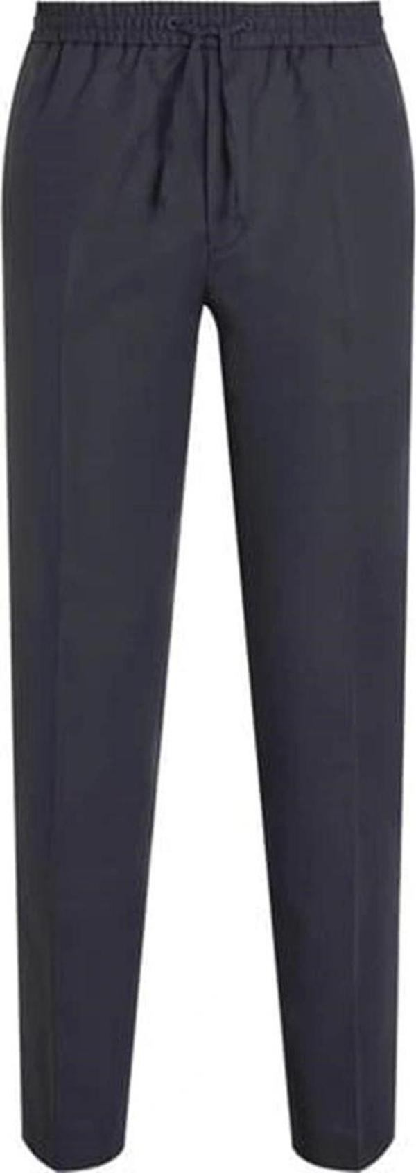 Calvin Klein Erkek Lacivert İp Bağlamalı Jogger Pantolon - Image 1