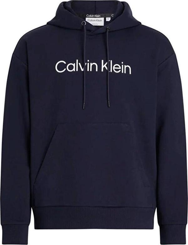 Calvin Klein Erkek Lacivert Hero Logo Rahat Sweatshirt - Image 1