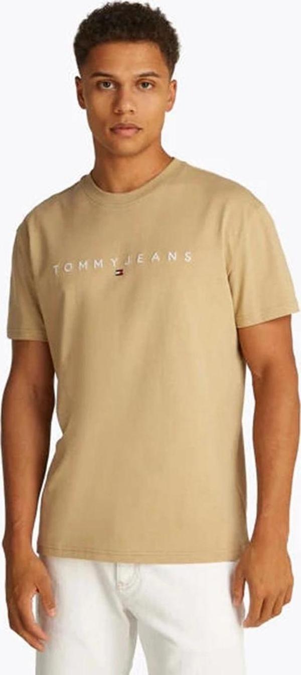 Tommy Hilfiger Erkek Bej Regular Fit T-Shirt - Image 1