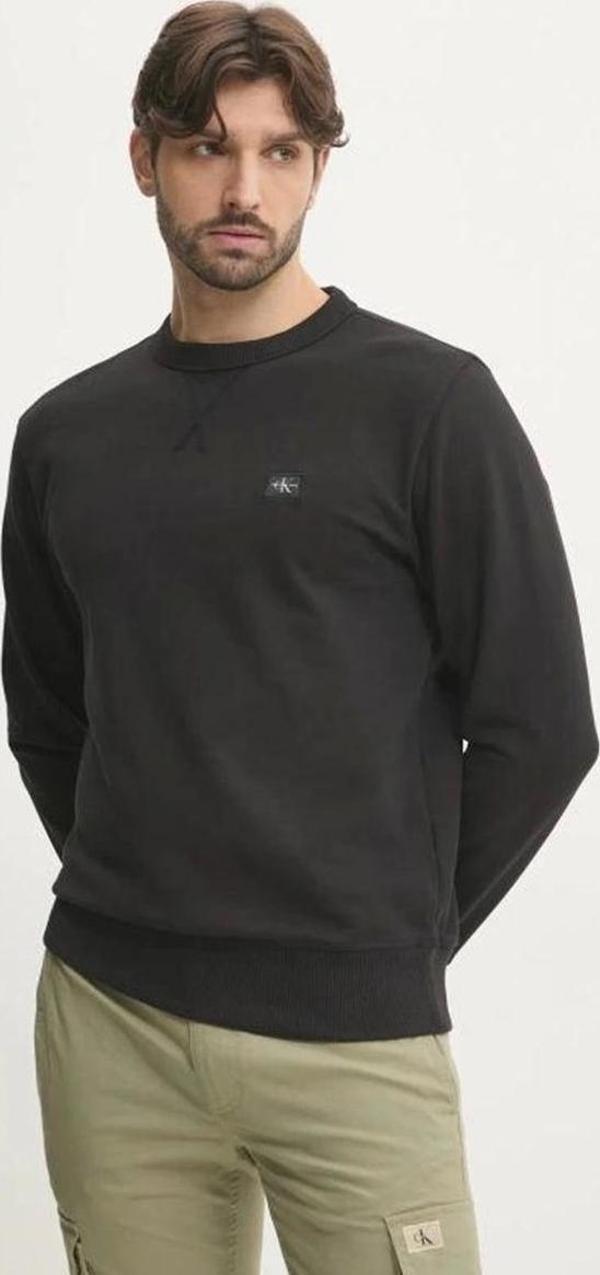 Calvin Klein Erkek Siyah Regular Fit Sweatshirt - Image 1