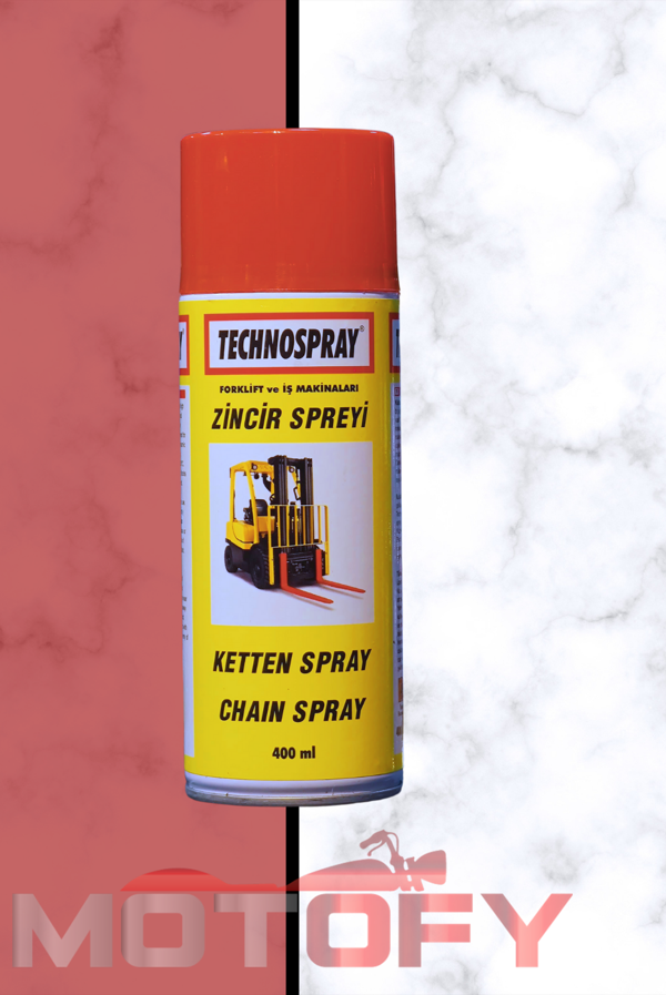 TECHNOSPRAY ZİNCİR BAKIM VE KORUYUCU YAĞI 400 ml - Image 1