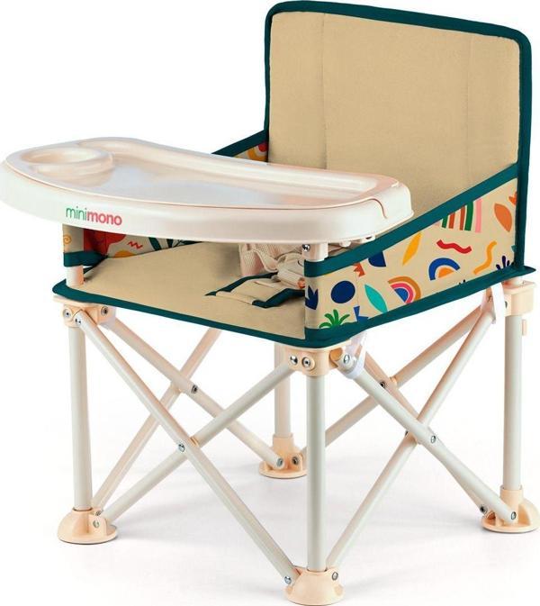 Minimono Plus 0-4 Yaş Portatif Katlanır Yükseltici Mama Sandalyesi Bebek Çocuk Kamp Sandalyesi - Image 1