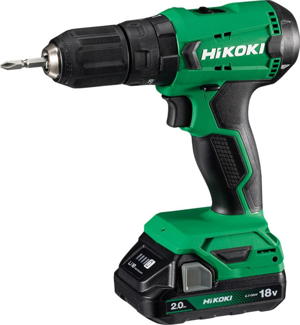 Hikoki DV18DA-2.0 18V/2.0Ah 50Nm Çift Akülü Şarjlı Darbeli Matkap - Image 1