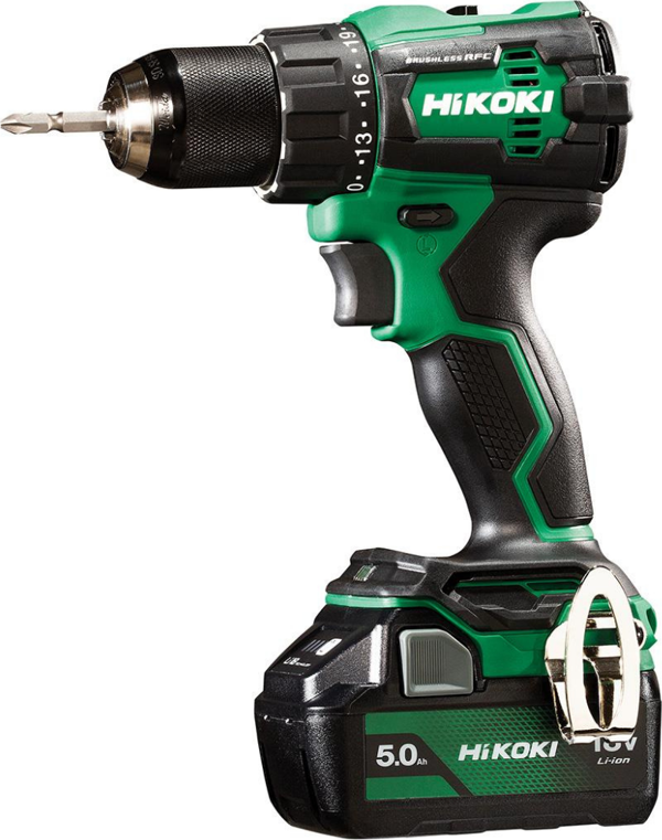 Hikoki DV18DE-5.0 18V/5.0Ah 70Nm Çift Akülü Şarjlı Darbeli Kömürsüz Matkap - Image 1