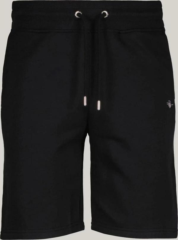 Gant Erkek Siyah Regular Fit Logolu Şort - Image 1
