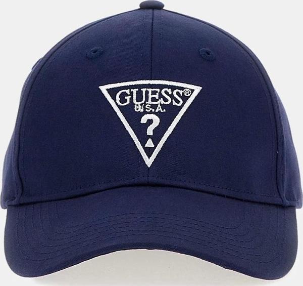 Guess Erkek Önü Logolu Lacivert Şapka - Image 1