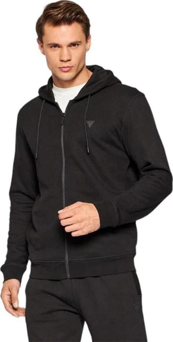 Guess Erkek Kapüşon Yaka Siyah Erkek Sweatshirt - Image 1