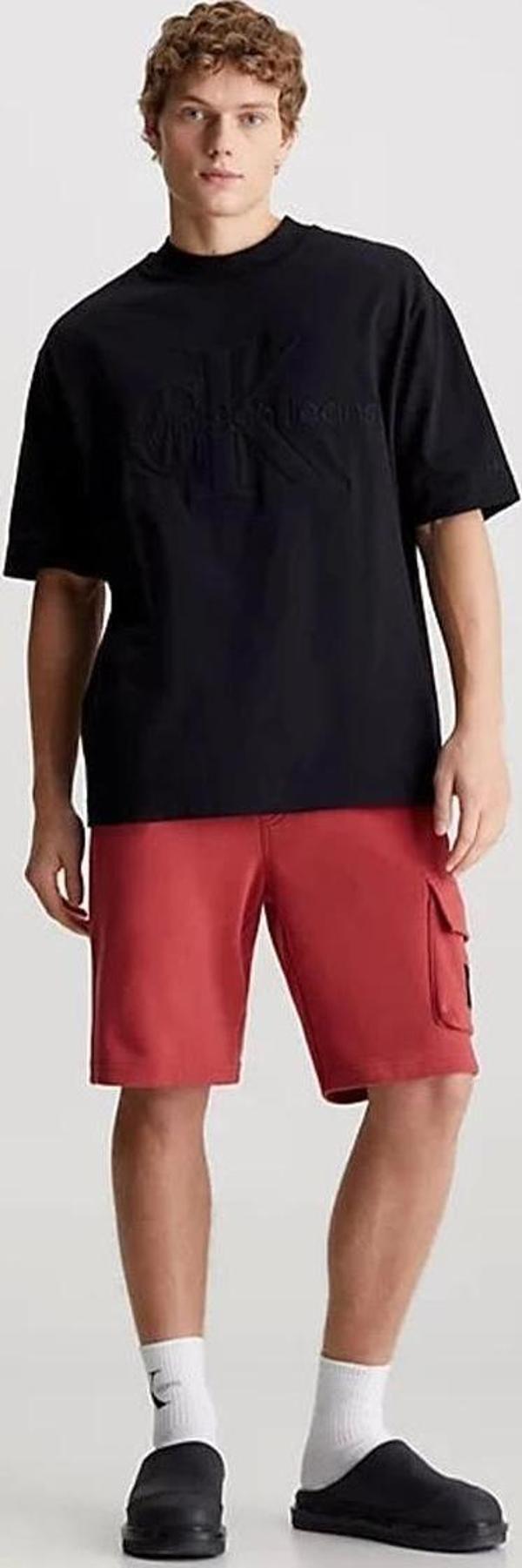 Calvin Klein Erkek Garnet Kargo Terry Jogger Şort - Image 1