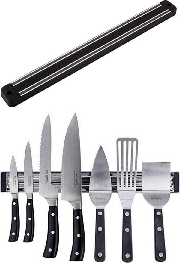 Pratik Duvara Monteli Mıknatıslı Bıçak Askısı 33 cm Bıçak Tutucusu Bıçak Organizer Bıçaklık Askısı - Image 1