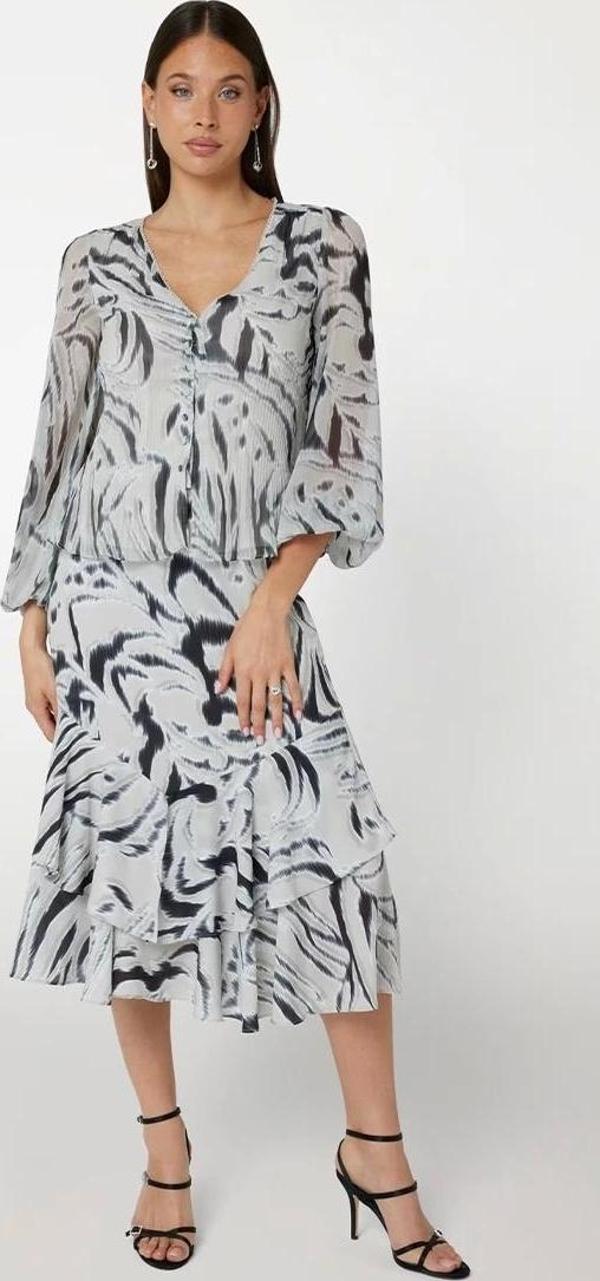 Guess Kadın  Zebra Desenli Bluz - Image 1