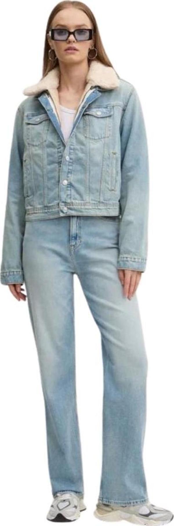 Tommy Jeans Kadın Çift Taraflı Denim Ceket - Image 1