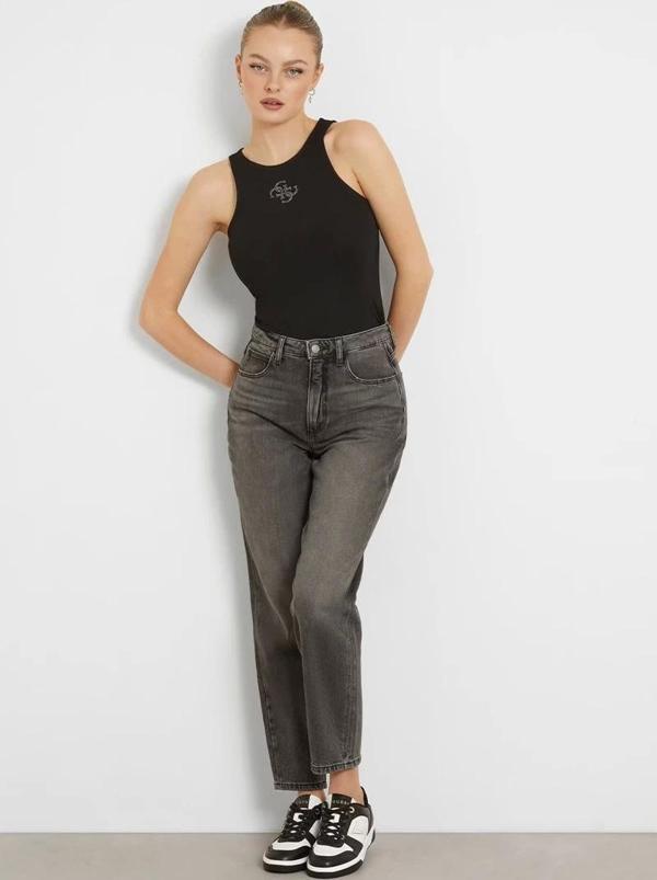 Guess Kadın   Gri  Mom Jean   Pantolon - Image 1