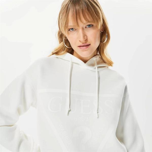 Guess Kadın Önde Üçgen Logolu Scuba Sweatshirt - Image 1