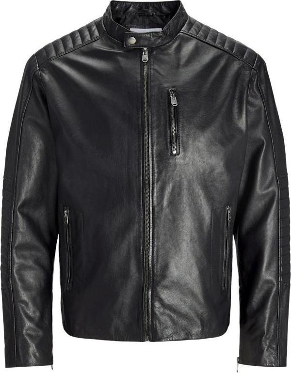 Jack&Jones Lıam Lamb Leather Hakikii Deri Erkek Ceket 12269629 - Image 1