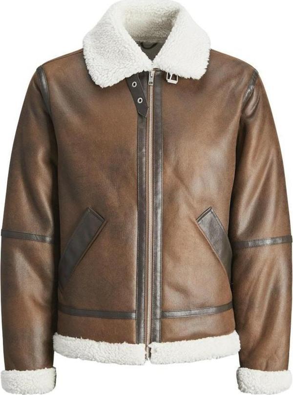 Jack&Jones Cole Avıator Suni Deri Erkek Ceket 12261819 - Image 1