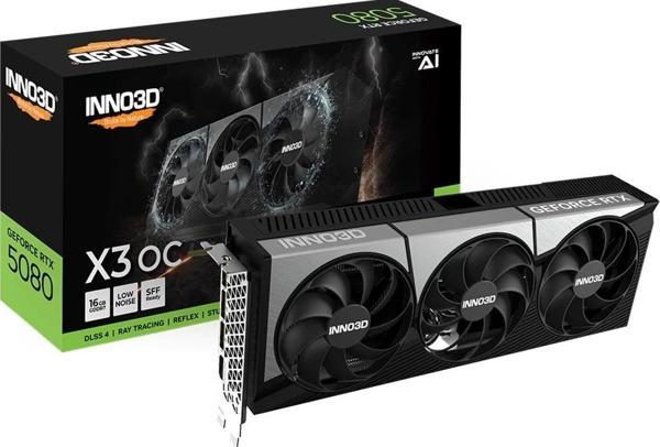 Inno3D GeForce RTX 5080 X3 OC 16GB DLSS 4 256 Bit GDDR7 Ekran Kartı - Image 1