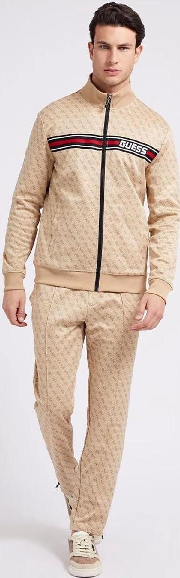 Guess Erkek  Tamamı Logolu  Jogger Pantolon - Image 1