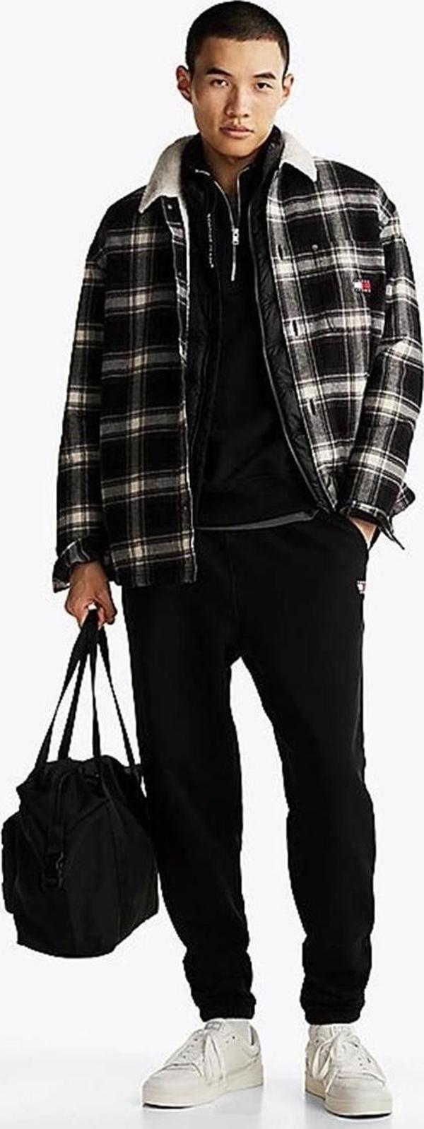 Tommy Hilfiger Erkek Siyah Jogger Eşofman Altı - Image 1