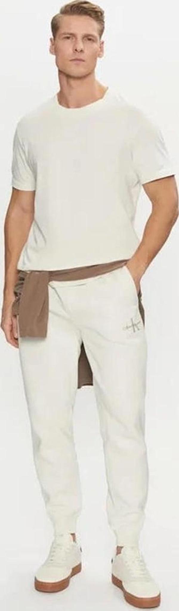 Calvin Klein Erkek Beyaz Monologo Eşorfman Altı - Image 1