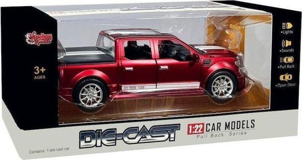 VARDEM OYUNCAK HCL-903 Çek Bırak 1:22 Sesli Ve Işıklı Arazi Metal Pikap -FABBATOYS - Image 1